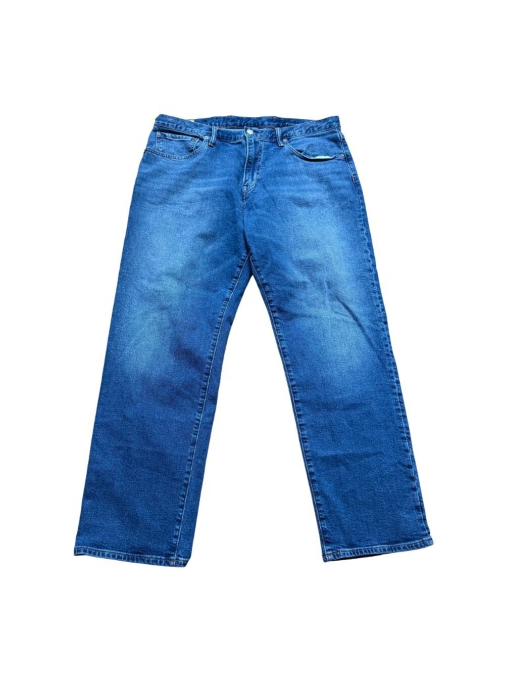 GapFlex Straight Leg Jeans Mens 36x30 Medium Wash Stretch Denim Casual Blue Pant
